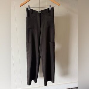 Gimaguas Dark Gray Cargo Trousers, Size 34 / Small